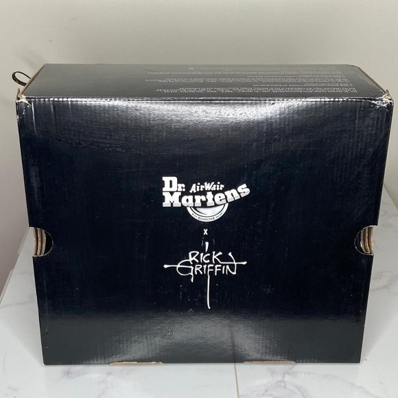 Dr. Martens x Rick Griffin 1460 Black Leather Eye Backhand Tattoo Boots 10 43 main image 8